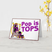 Pop is Topje Kaart (Gele Bloem)