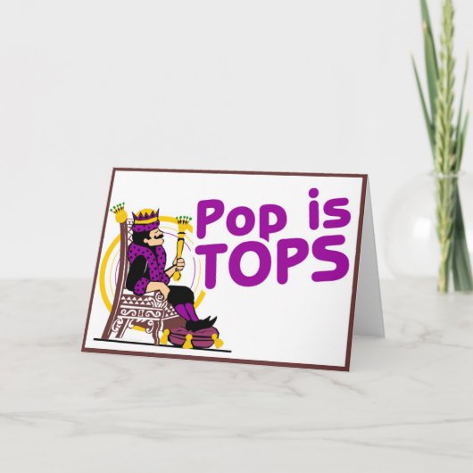 Pop is Topje Kaart (Voorkant)