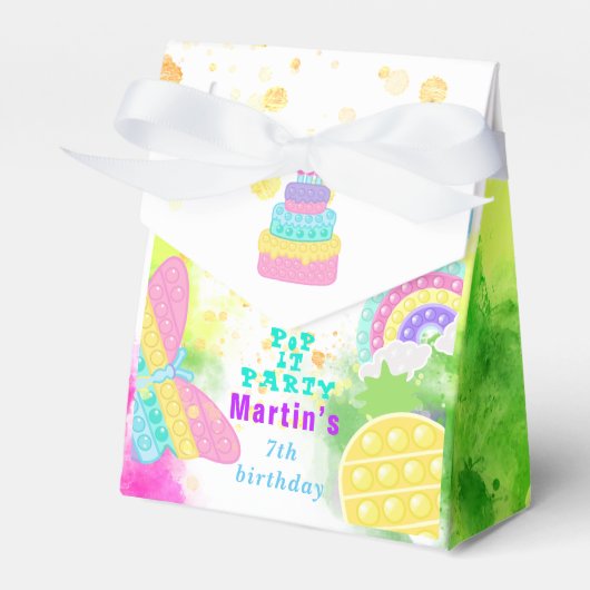 Pop It Birthday Bedankdoosjes (Voorkant Zijde)