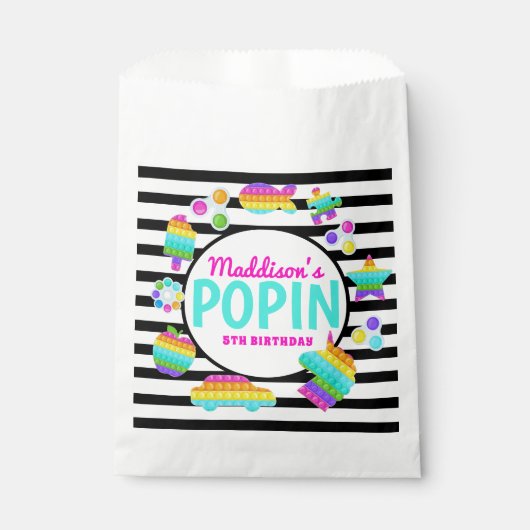 Pop It Birthday Invitation, Pop Fidget Invitation, Bedankzakje (Voorkant)