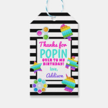 Pop It Birthday Invitation, Pop Fidget Invitation,