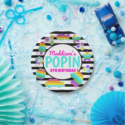Pop It Birthday Invitation, Pop Fidget Invitation, Papieren Bordje (Feest)