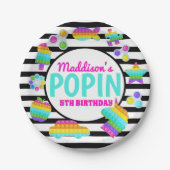 Pop It Birthday Invitation, Pop Fidget Invitation, Papieren Bordje (Voorkant)