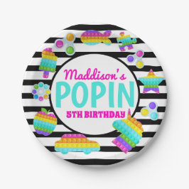 Pop It Birthday Invitation, Pop Fidget Invitation, Papieren Bordje
