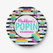 Pop It Birthday Invitation, Pop Fidget Invitation, Papieren Bordje (Voorkant)