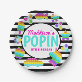 Pop It Birthday Invitation, Pop Fidget Invitation, Papieren Bordje