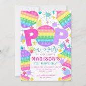 Pop it Birthday Party Kaart (Voorkant)