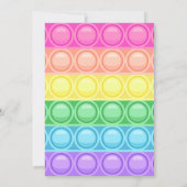 Pop it Birthday Party Kaart (Achterkant)