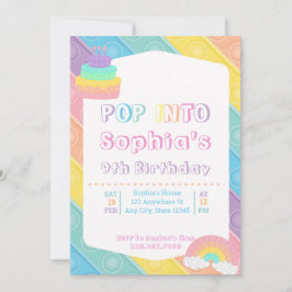 Pop It Birthday Party Pastel Pop Bubble Fidget Kaart