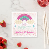 Pop it Birthday Rainbow Gepersonaliseerd Servet (Insitu)