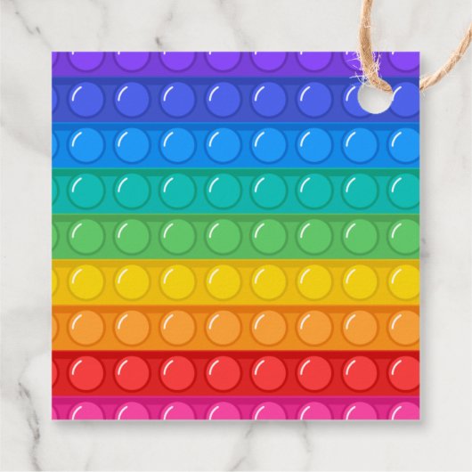 Pop It Boy Birthday Dank u Bedankjes Labels (Achterkant)