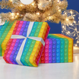 Pop It Boy Verjaardag Kleurrijk Cadeaupapier