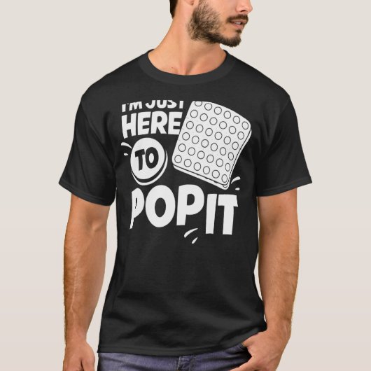 Pop It Fidget Speelgoed Game Funny Stress Bubble 1 T-shirt (Voorkant)