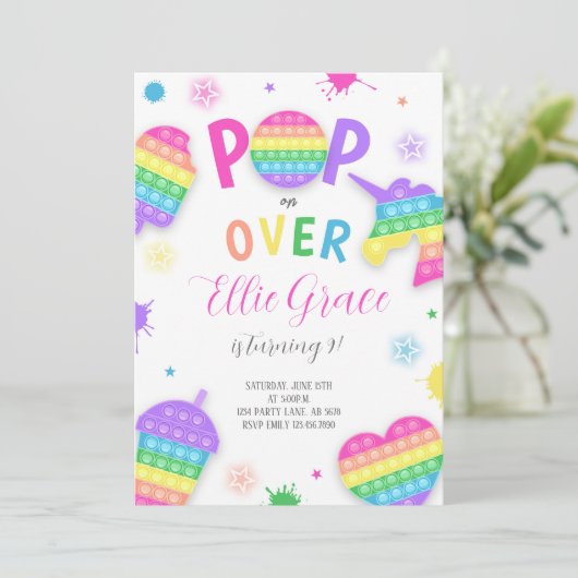 Pop IT Fidget Speelgoed Kaart (Staand voorkant)