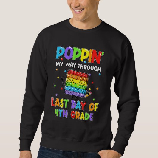 Pop IT Fidget voor de laatste dag van school 4e kl Trui (Voorkant)