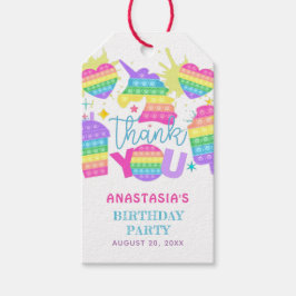 Pop It Girl Birthday Party Cadeaulabel