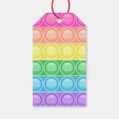 Pop It Girl Birthday Party Cadeaulabel (Achterkant)