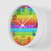 Pop-it met jouw naam kleurrijke kinder kamerwand (Hoek)