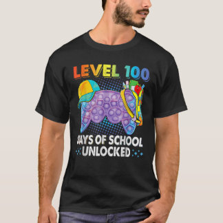 Pop IT-niveau 100 dagen school ontgrendeld videoga T-shirt