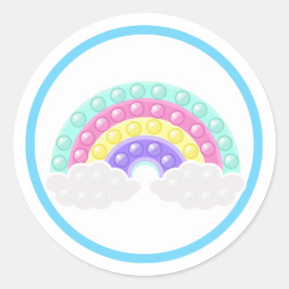 Pop it pastei klassieke ronde sticker