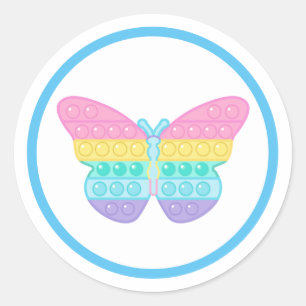 Pop it pastei klassieke ronde sticker