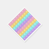 Pop It Pastel Patroon Verjaardag Servet (Hoek)