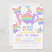 Pop it Pop over partijoverschrijdende uitnodiging (Voorkant)