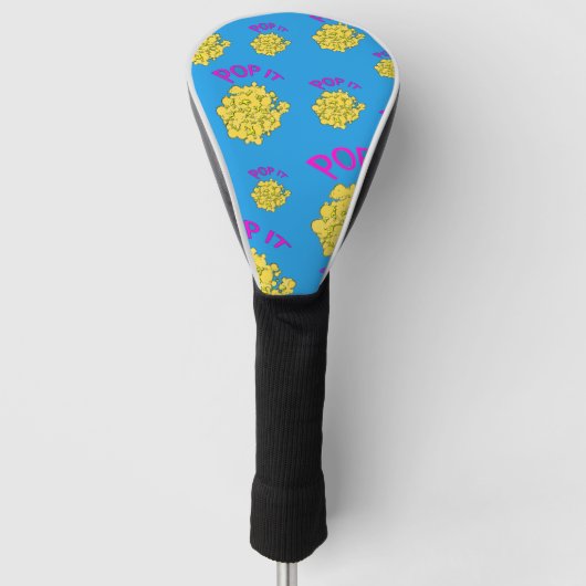 Pop it Popcorn Golf Head cover Pattern Design (Voorkant)