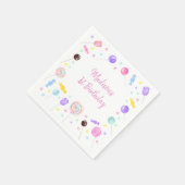 Pop it Regenboogroze gouddag Servet (Hoek)