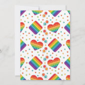 Pop It Speelgoed Regenboog Kleuren Kinderen Verjaa Kaart (Achterkant)
