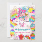 Pop it Uitnodiging (Voorkant)