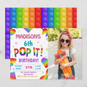 Pop IT Verjaardag Kaart (Voorkant / Achterkant)