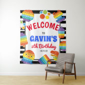 Pop It-verjaardagsuitnodiging, Pop Fidget-welkomst Wandkleed (In situ)