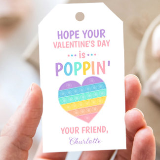 Pop IT Vriend valentijn Class Exchange Cadeaulabel