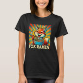Pop Japanese Art Noodles Lover Wildlife Schattige  T-shirt (Voorkant)
