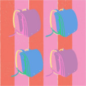 Pop Japanese School Bag Sticker (Voorkant)