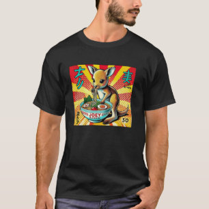 Pop Japanse Kunst Noedel Liefhebber Schattige Kang T-shirt