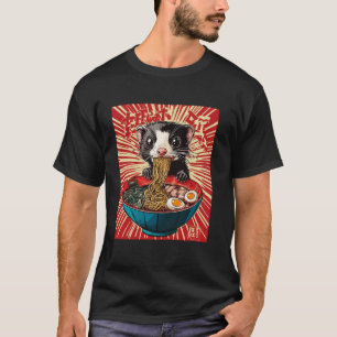 Pop Japanse Kunst Noedels Liefhebber Wilde Dieren T-shirt