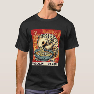 Pop Japanse Kunst Postzegel Noedels Schubdier Rame T-shirt