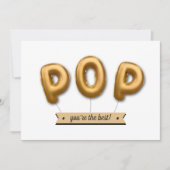 Pop, je bent de beste! Folie ballon Vaderdag (Voorkant)