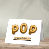 Pop, je bent de beste! Folie ballon Vaderdag