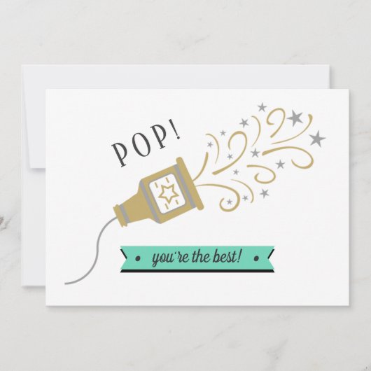 Pop, je bent de beste! Whimsy Popper Vaderdag (Voorkant)