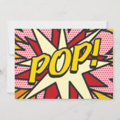 POP Je Boodschap Leuk Retro Stripboek Pop Art Aankondiging (Voorkant)