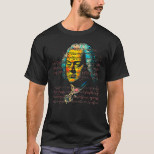Pop Johann Sebastian Bach Muziek Componist Piano T-shirt