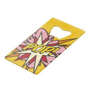 POP KA-POW Leuke Retro Strip Pop Art Creditkaart Flessenopener