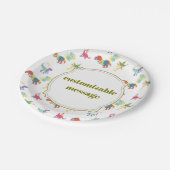 Pop Kanji Dinosaur Papieren Bordje (Gekanteld)