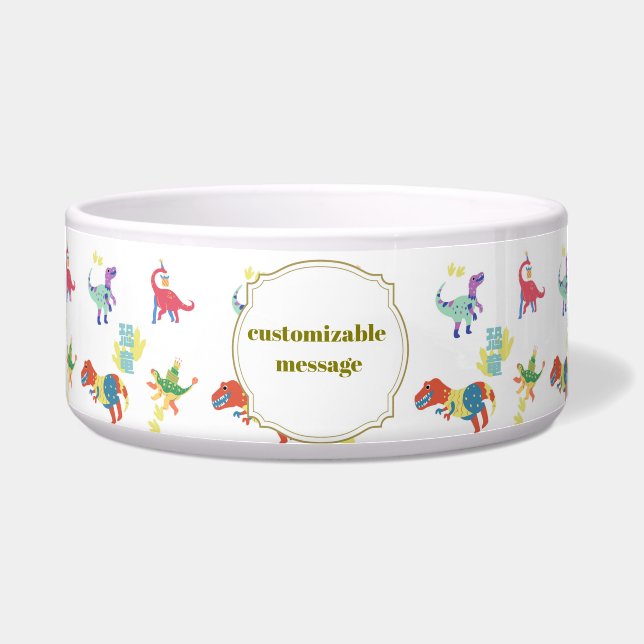 Pop Kanji Dinosaur Voerbakje (Voorkant)