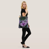 Pop Kat Roze Canvas tas (Op model)