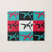 Pop kerstkerstkunst Collectie Legpuzzel (Horizontaal)