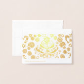 Pop kerstmis Peppermint Folie Kaarten (Met envelop)